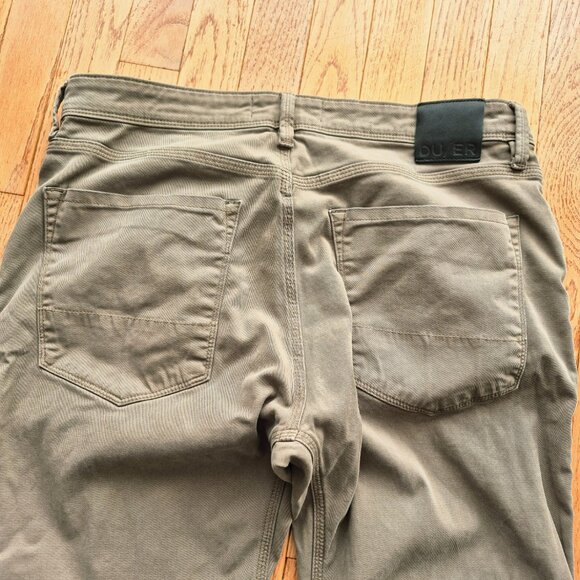 DUER DU/ER Fit Pants Men's 36" Beige T2X Slim Stretch - Picture 9 of 15